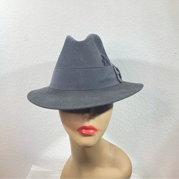Authentic Bailey Elton Hat 7 1/8 Handcrafted with Beaver and Hares fur main image 9